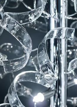 ASTRO - Crystal floor lamp by Metal Lux - view 3